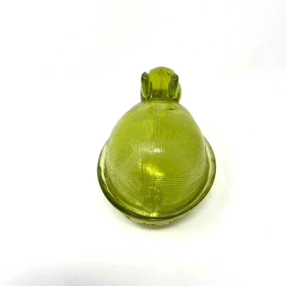 Target Colored Glass Figural Bunny Treats Candy Dish Easter Pink Clear Green